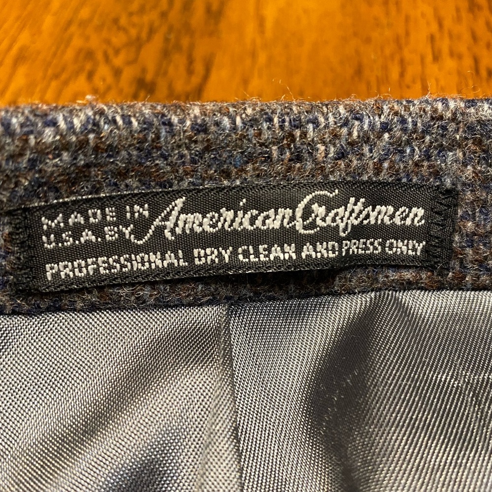 Warren Sewell vintage gray tweed wool suit sports jacket. 42R - Picture 3 of 12